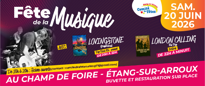 Comité des fêtes d'Étang - fête de la musique 690x290